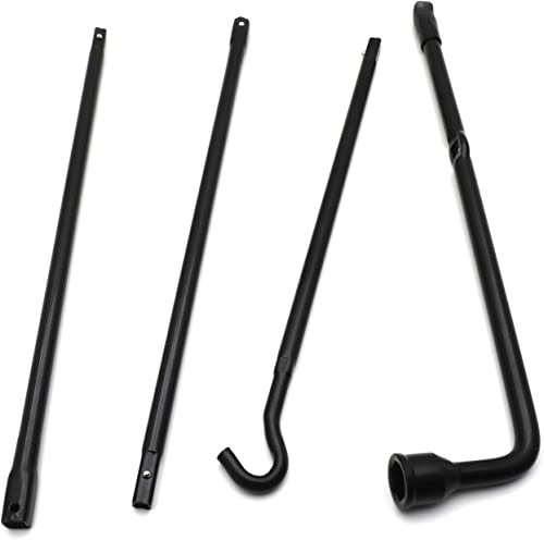 HTTMT- Tire Replacement Repair Jack Spare Lug Wrench Tire Tool Kit w/Bag Compatible with 05-13 Toyota Tacoma [P/N: ET-CAR-TIRE002-BK]