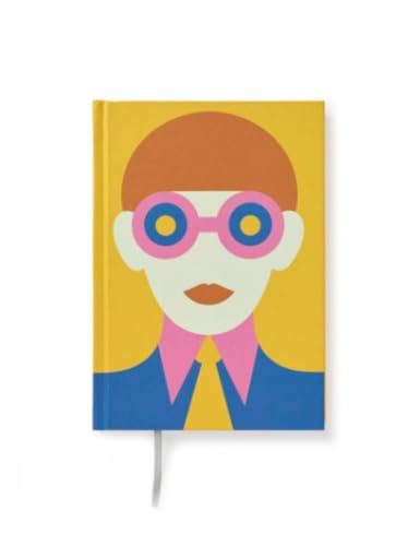 Carnet blanc non ligné rigide rose PdiPigna pour dessiner sans limites