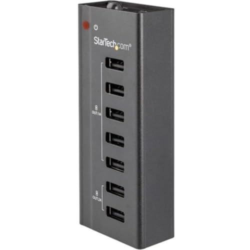 Estación de carga USB de 7 puertos StarTech ST7C51224 para móviles