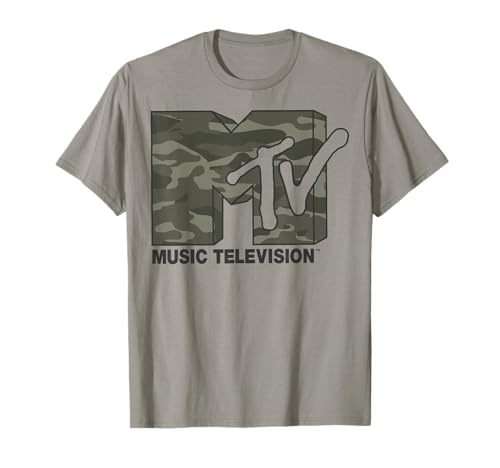 MTV Camouflage Logo Graphic T-Shirt T-Shirt