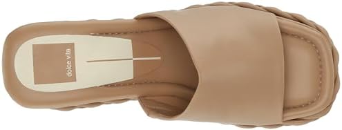 Dolce Vita Women's Elene Wedge Sandal, Cafe Leather, 8.5 | Image 4