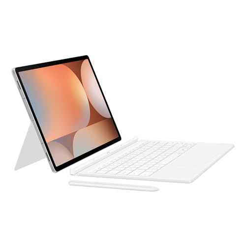 SAMSUNG Galaxy Tab S10+ Book Cover Keyboard AI Key, Detachable Platform, PC-Like Experience, Adjustable Viewing Angles, Wireless Keyboard Sharing, US Version, White by Samsung - Used condition - US$90.00