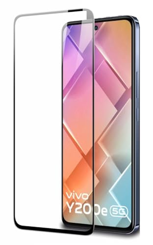 Image of HD Tempered Glass Screen Protector Compatible For Vivo Y200E With Edge To Edge Coverage And Easy Installation Kit