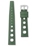 Cinturino da immersione tropicale in gomma FKM | 20mm 22mm cinturino per orologio | Nero Blu Navy Arancione Verde Giallo Grigio | Perni a sgancio rapido | Cinturino sportivo di ricambio vintage