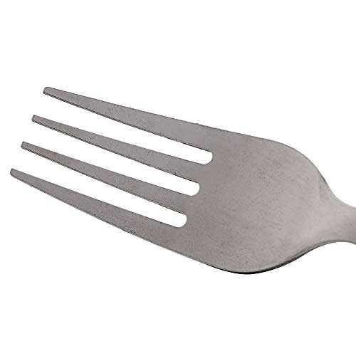 Conjunto 6 Garfos para Mesa de Aço Inox com Cabo Plástico Bambu 19,5cm - Lyor