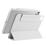 Generic case Compatible with iPad Air 13 inch (M2) 2024 (Color: Grey) Leather Flip Magnetic Detachable Hard Silicon Back Case