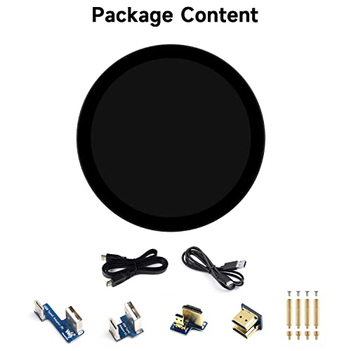 waveshare 5inch HDMI Round Touch Display, 1080 × 1080 Resolution, IPS, 10-Point Touch, Compatible with Raspberry Pi 5/4B/3B/Zero/Zero W/Zero 2W/Pico/Pico W/Pico WH by waveshare - Image 2
