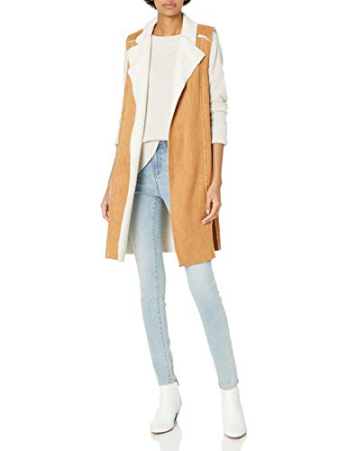BCBGeneration Women's Vest, Camel, Large