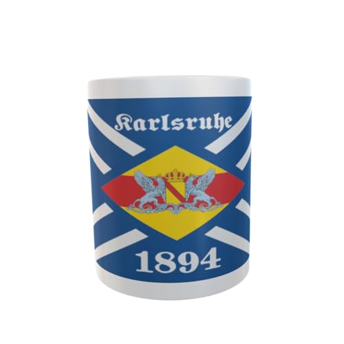 U24 Tasse Kaffeebecher Mug Cup Flagge Karlsruhe 1894