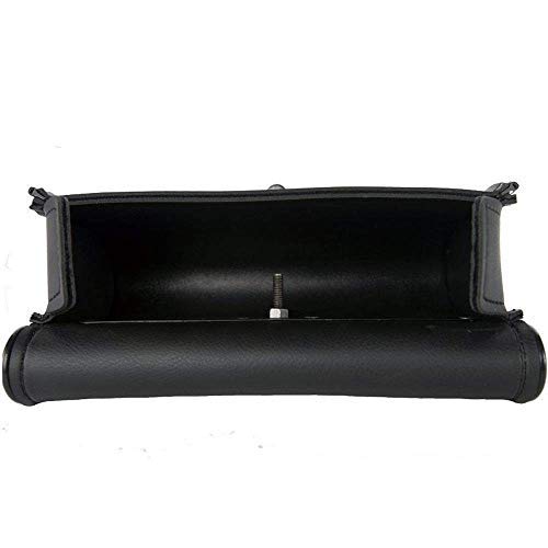 Bolsa de parabrisas para motocicleta en cuero sintético negro miniatura 3