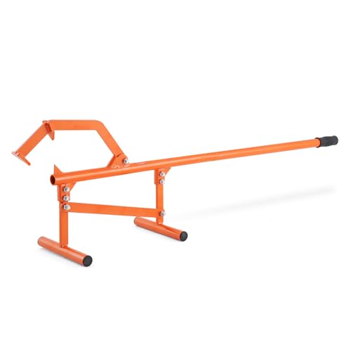 VEVOR 48 Timberjack Log Lifter Adjustable Heavy Duty Log Roller Cant Hook Log Jack with Rubber Grip & Dual Support Foot Log Cant Hook Logging Tools for Rolling and Raising Up Logs up to 15 Dia