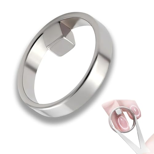 Ring Magnet for Nails, Magnet for Nails, Strong Gel Nail, Suitable Cat-Eye Gel Nails, DIY Home Salon Kit, Create Stunning Three-Dimensional Oval Cat's Eye Texture (1Pcs)