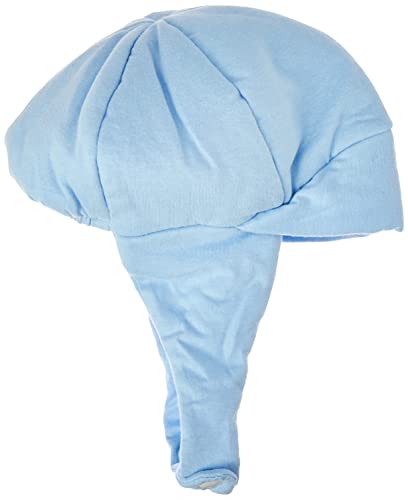 Zip Gorro Malha Forrado, Azul Bebê