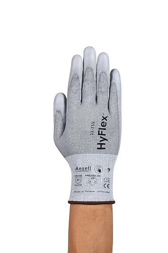 Ansell HyFlex 11-755 VP Mechanical Protection Gloves - L, Grey (Case of 144)