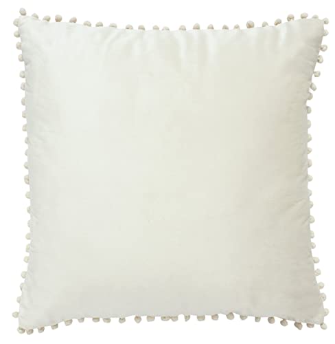 Image of Amazon Brand - Umi Pack of 2 Decorative Throw Pillow Covers, Soft Velvet Cushion Covers For Sofa, Couch, Bedroom, Car, 18 X 18 Inches (45 x 45 cm) in Cream Color