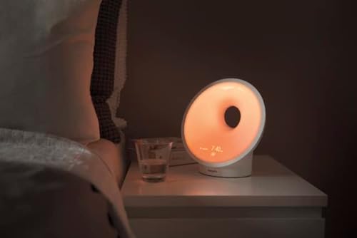 Philips Smartsleep Sleep And Wake-Up Light, Simulated Sunrise And Sunset, Multiple Lights And Sounds, Relaxbreathe To Sleep, Hf3650/60 #TOP6
