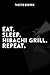 Produktbild Hibachi Grill - Hibachi Meme Eat Sleep Hibachi Grill Repeat Notebook Planner: Softcover Journals to Write in for Women/Journal for Men/Writing Journal Notebook Lined, Organizer