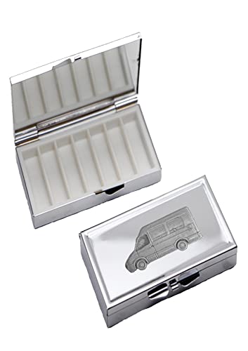 Pilulier 7 jours REFA24 étain boîte pilules hebdomadaire miroir compacte