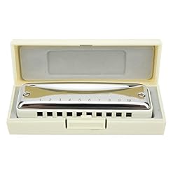 Dilwe Harmonica, Blues Harmonica 10 Trous Mouthorgue F Key Portable Couverture en Acier Inoxydable Haute Brillance pour… - Les Beatles, Paul McCartney, John Lennon, RIngo Starr, George Harrison