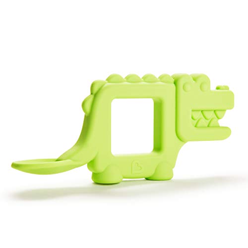 Image of Munchkin The Baby Toon Silicone Teether Spoon, Alligator (As Seen On Shark Tank)