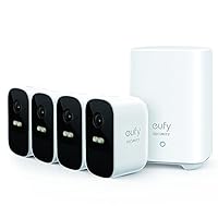 Eufy Security by Anker eufyCam 2C Pro Wireless Home Security System with 2K Resolution, 180-Day Battery Life, HomeKit Compatibility, IP67, Night Vision, 4-Cam Kit