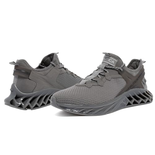 Image of Nautica Men's Casual Fashion Sneakers - Lightweight Lace-Up Athletic Walking Shoes for Gym & Tennis, Comfortable