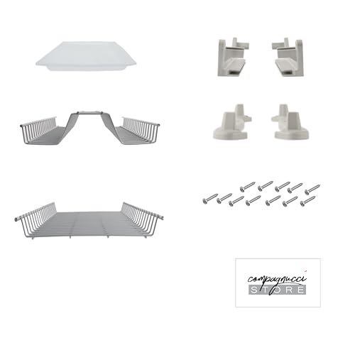 Escurreplatos en kit plastificado gris