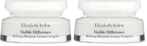 Elizabeth Arden - Visible Difference, Crema Hidratante Facial de Día, con Escualano, Suaviza, Alisa y Mejora el Tono de Piel, Reduce las Líneas de Expresión, Apta como Base de Maquillaje - 75 ml