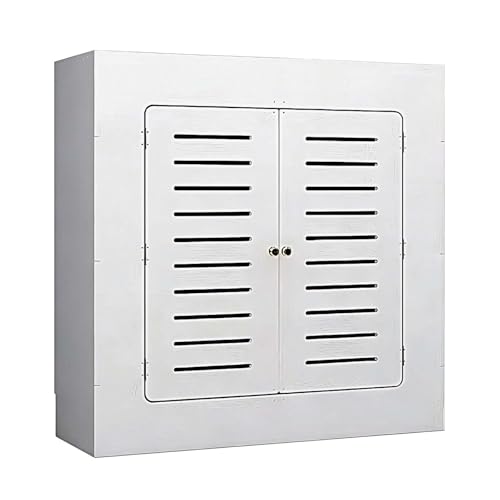 Cubre Radiadores Blancos con 2 Puertas con Rejilla Cubreradiadores Modernos Diseño de Zócalos Tapa Radiadores Calefaccion para Colectores y Radiadores, Cubre Radiador(50x20x80cm)