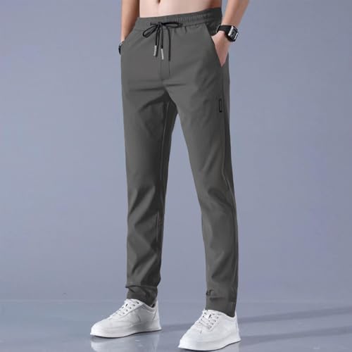 WENKOMG1 Mens Stretch Pants, Slim Fit Open Bottom Elastic Waist Casual Workout Athletic Jogger Sweatpant, S-5XL2
