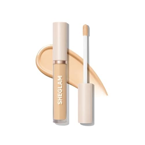 SHEGLAM 12HR Full Coverage Concealer Matte Finish Concealer Stick for Under Eye and Dark Circles - Shell 0.13 Ounce (Pack of 1) Shell