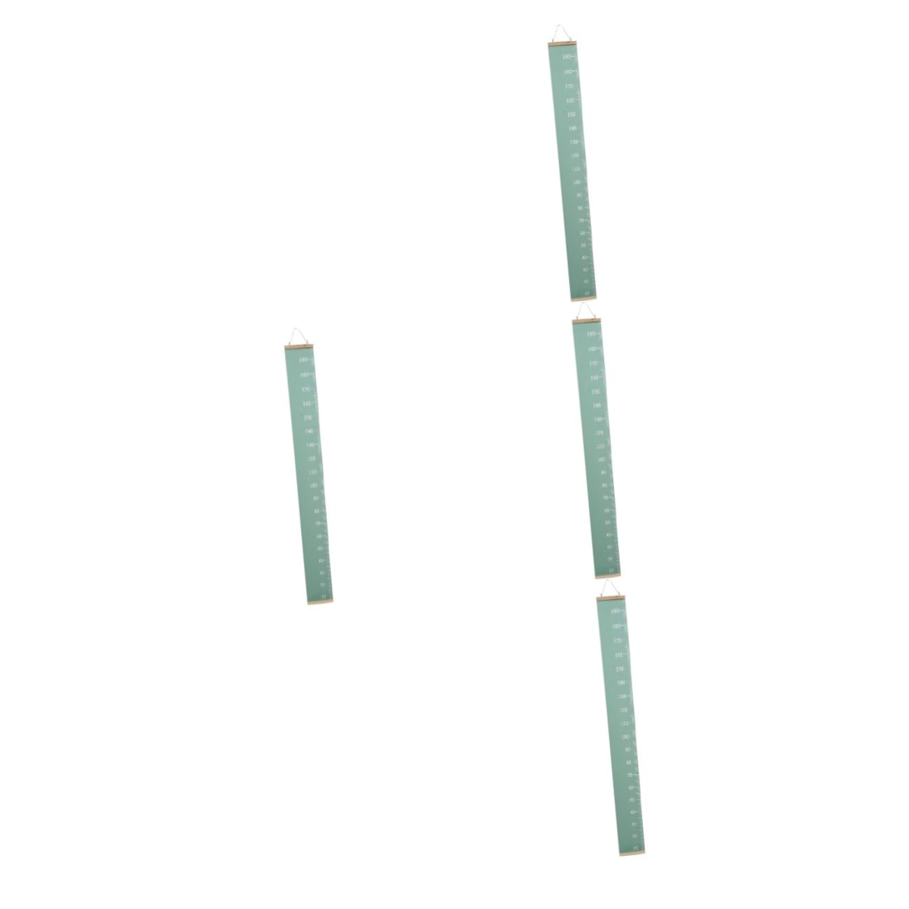 4pcs Home Decor Wall Hanging Boys and Girls Growth Chart Pendant Simple Design Height Ruler for Nursery Easy to Install
