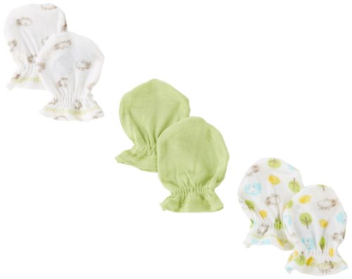 Image of Gerber Baby Girls' 3 Pack Mittens