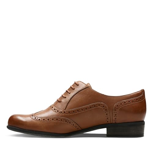 Clarks Women's Hamble Oak, Brown Dark Tan Leather, 9.5