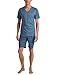 Produktbild CALIDA Relax Imprint Kurz-Pyjama Herren, aus 100% Baumwolle, Hose mit stoffbezogenem Gummibund