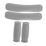 LOORGVEL 4 Stück Krücken Handgriffe Krückenteile Und Kappen Krücken Ersatzpolster Ersatz Gehhilfengriffe