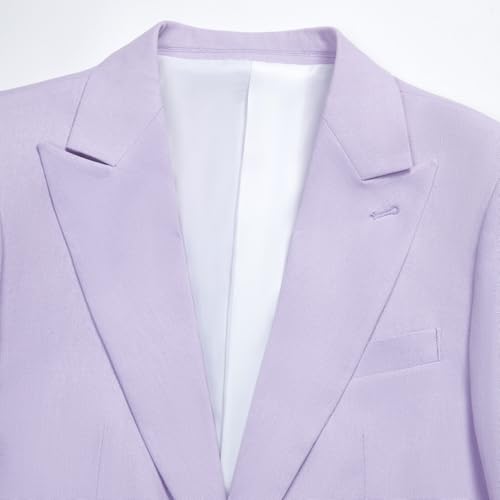 Linen Suit for Men 2 Pieces Slim Fit Casual Suits Groomsmen Tuxedos Wedding Party Blazer Pants Set4