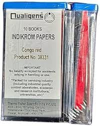Rasayan Congo Red Indicator Papers 10 Booklets Qualigens Indikrom Papers Congo Red Kangaroo (200 Strips)-image-14