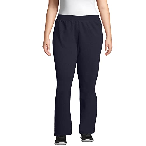 Just My Size Women's Plus-Size Ecosmart Sweatshirt And Sweatpants Set, Navy Heather, 3X #TOP2