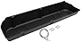 HECASA Underseat Storage Box Compatible with 2009-2014 Ford F150 Crew Cab w/o Subwoofer BIK Under Seat Storage Box Container System Black