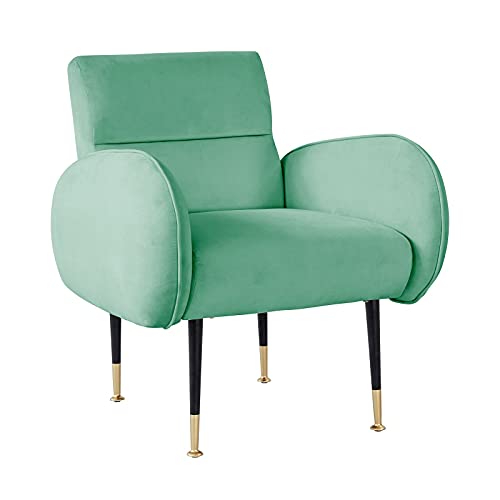 Image of Lakdi The Furniture Co | Velvet Fabric Lounge Accent Chair with Solid Wood Structure for Living Room & Home Furniture | Modern Design | 5 Years Warranty | Free Assembly
