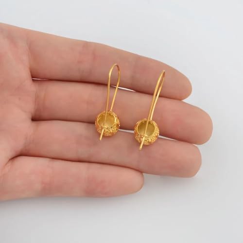 Boucles d'oreilles éthiopiennes en boule de couleur or, idée cadeau femme - 3