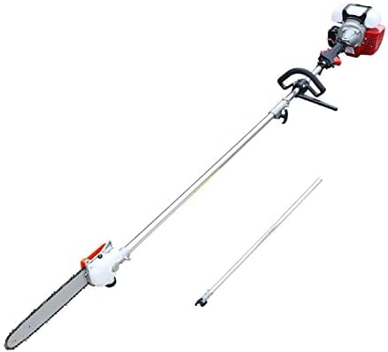 Pole Saw,Powerful Gas Pole Chainsaw 42.7CC 2-Cycle Cordless Extension Pole Saw Tree Trimmer Long Reach Saw 【Latest Design】