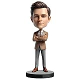 Custom Successful Businessman Bobblehead from Your Photo - CEO Style - Gift for Male Entrepreneurs, Bosses, Professionals