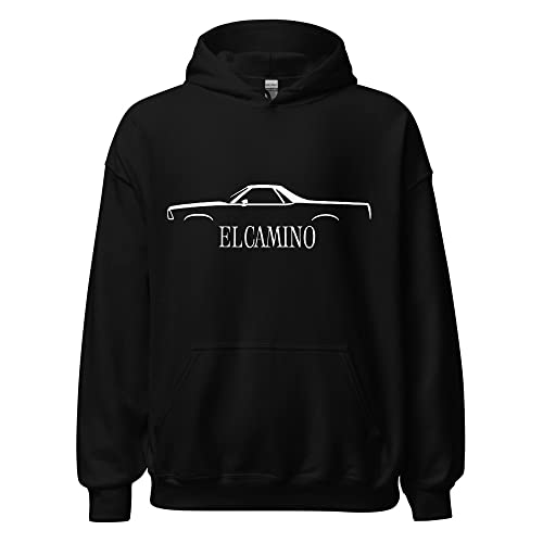 Chevy El Camino 5th Generation 1978 Classic Car Silhouette Unisex Hoodie