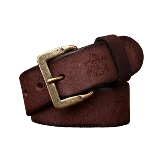 Distressed Cow Full Grain Leather Belt - 1.5