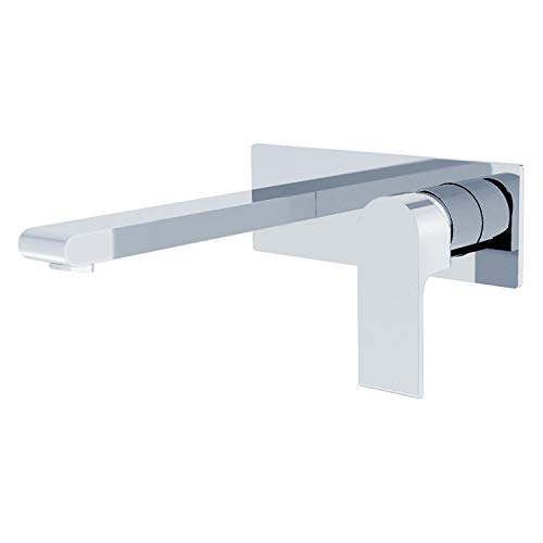 ZUKKI Cromado Grifo de Pared Lavabo Baño y Cocina Latón Para Lavabo o Lavabo Mural de …