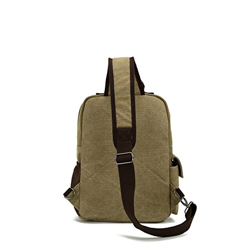 Sechunk Canvas Messenger Bag Sling Bag Crossbody Bag Shoulder Bag Retro Cross Body Handbags3