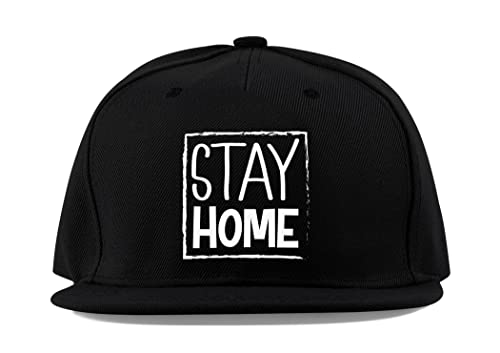 Casquette de baseball noire à visière plate en coton respirant unisexe pour le sport