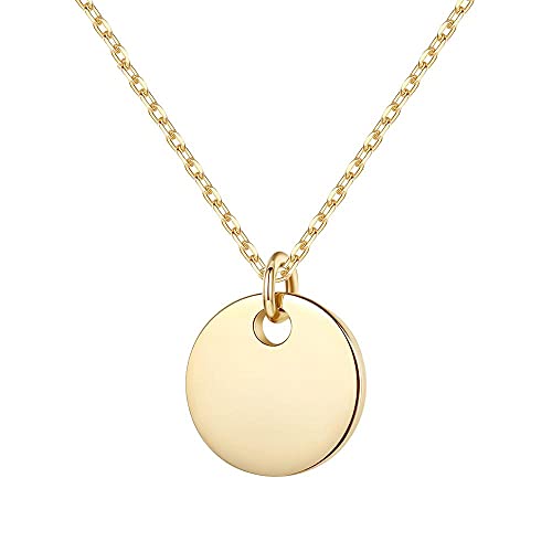 Colliers pendentif forme de disque femmes bijou coloré HHRLCH